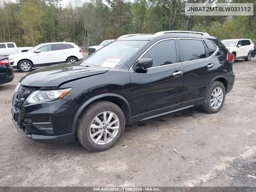 2020 Nissan Rogue S Fwd VIN: JN8AT2MT8LW031112 Lot: 40818926