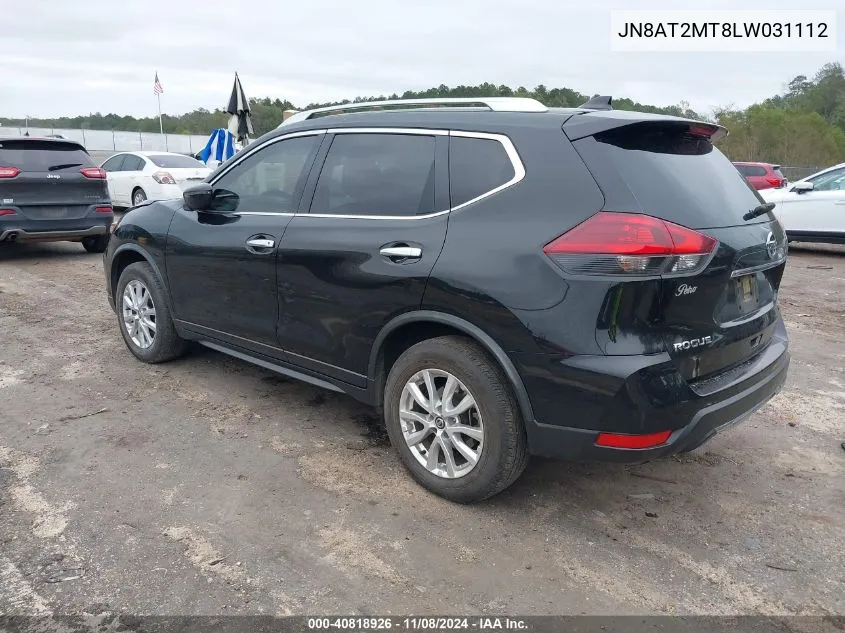 2020 Nissan Rogue S Fwd VIN: JN8AT2MT8LW031112 Lot: 40818926