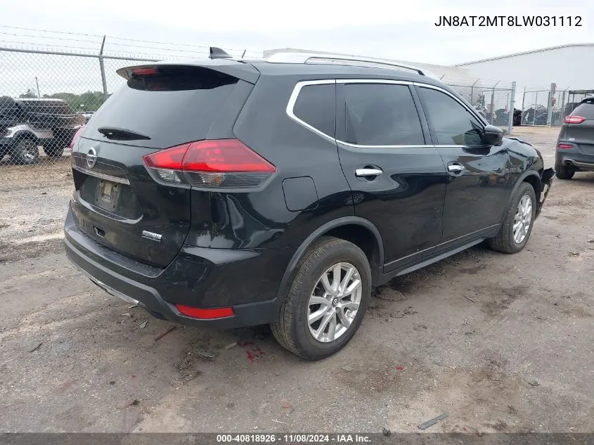 2020 Nissan Rogue S Fwd VIN: JN8AT2MT8LW031112 Lot: 40818926