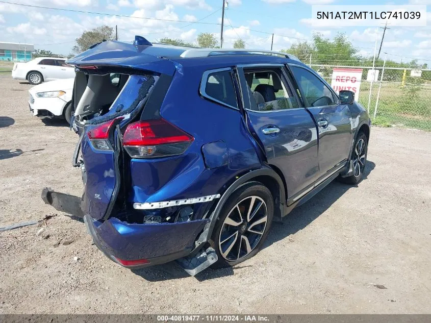 2020 Nissan Rogue S/Sl/Sv VIN: 5N1AT2MT1LC741039 Lot: 40819477