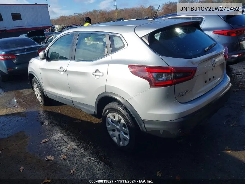 2020 Nissan Rogue Sport S Fwd Xtronic Cvt VIN: JN1BJ1CV2LW270452 Lot: 40819627