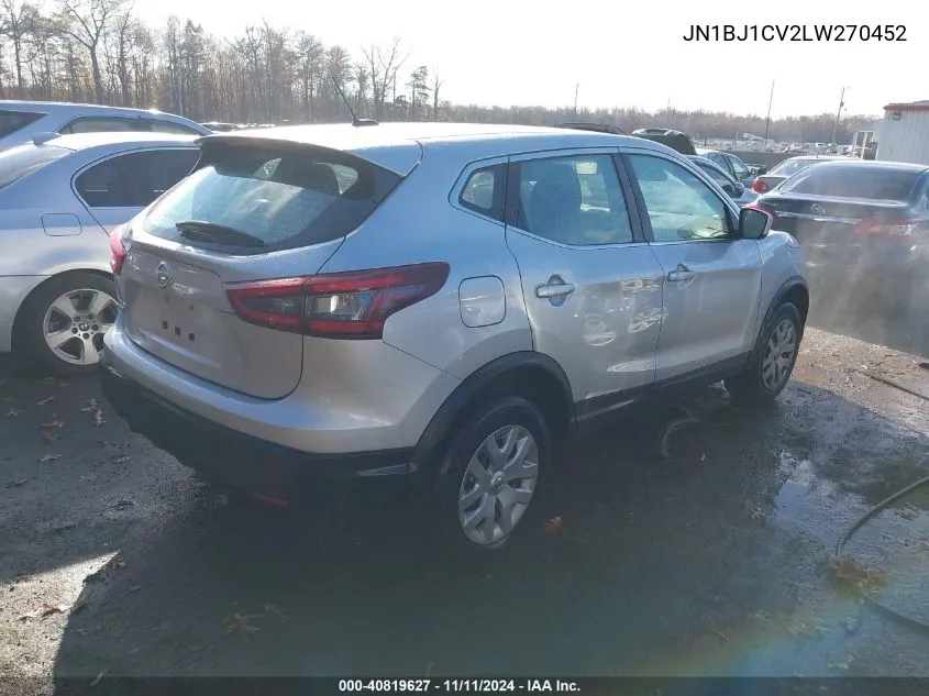 2020 Nissan Rogue Sport S Fwd Xtronic Cvt VIN: JN1BJ1CV2LW270452 Lot: 40819627