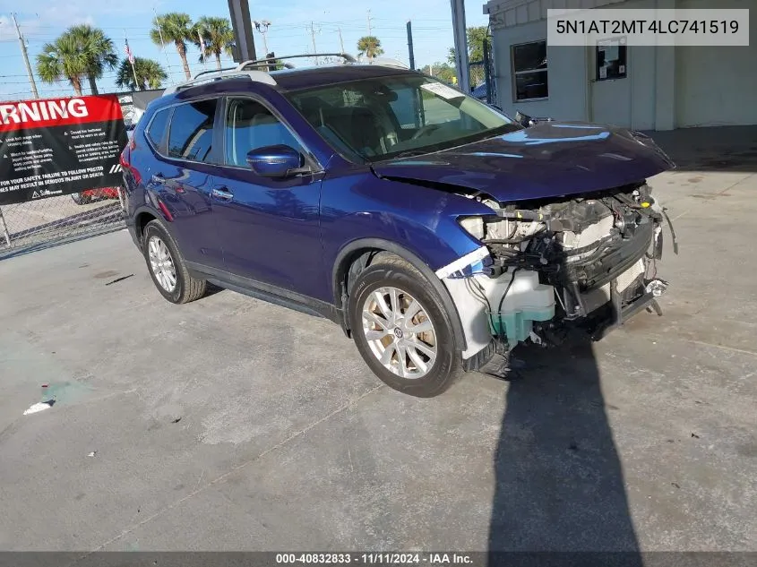 2020 Nissan Rogue Sv Fwd VIN: 5N1AT2MT4LC741519 Lot: 40832833