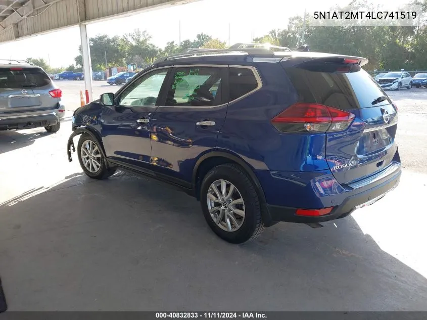 2020 Nissan Rogue Sv Fwd VIN: 5N1AT2MT4LC741519 Lot: 40832833