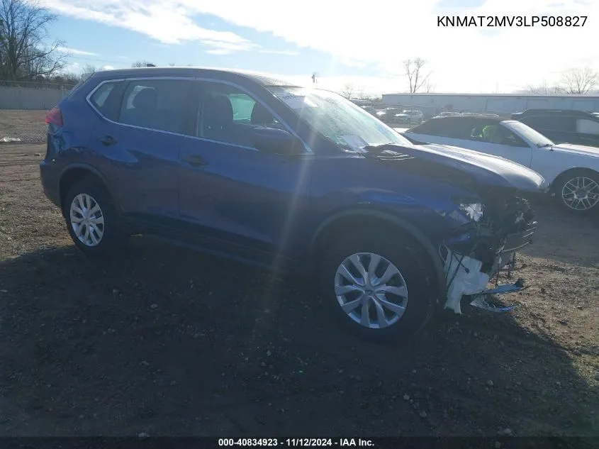 2020 Nissan Rogue S Intelligent Awd VIN: KNMAT2MV3LP508827 Lot: 40834923