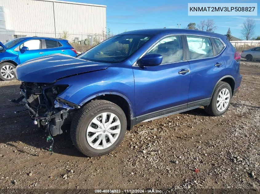 2020 Nissan Rogue S Intelligent Awd VIN: KNMAT2MV3LP508827 Lot: 40834923