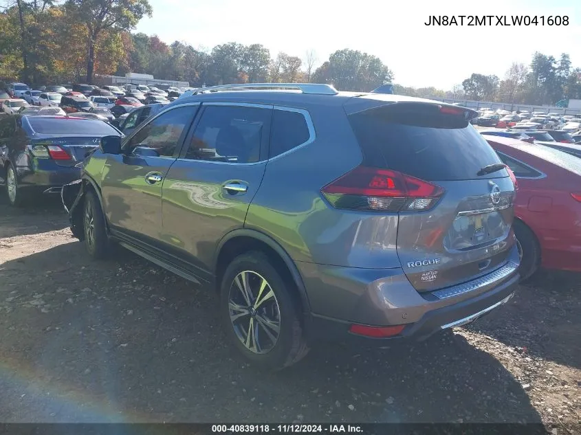 2020 Nissan Rogue Sv Fwd VIN: JN8AT2MTXLW041608 Lot: 40839118