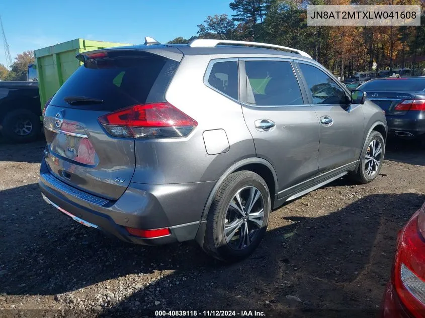 2020 Nissan Rogue Sv Fwd VIN: JN8AT2MTXLW041608 Lot: 40839118