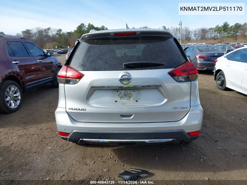 KNMAT2MV2LP511170 2020 Nissan Rogue Sv Intelligent Awd