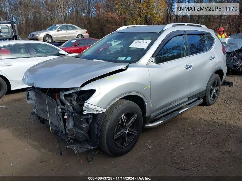 KNMAT2MV2LP511170 2020 Nissan Rogue Sv Intelligent Awd