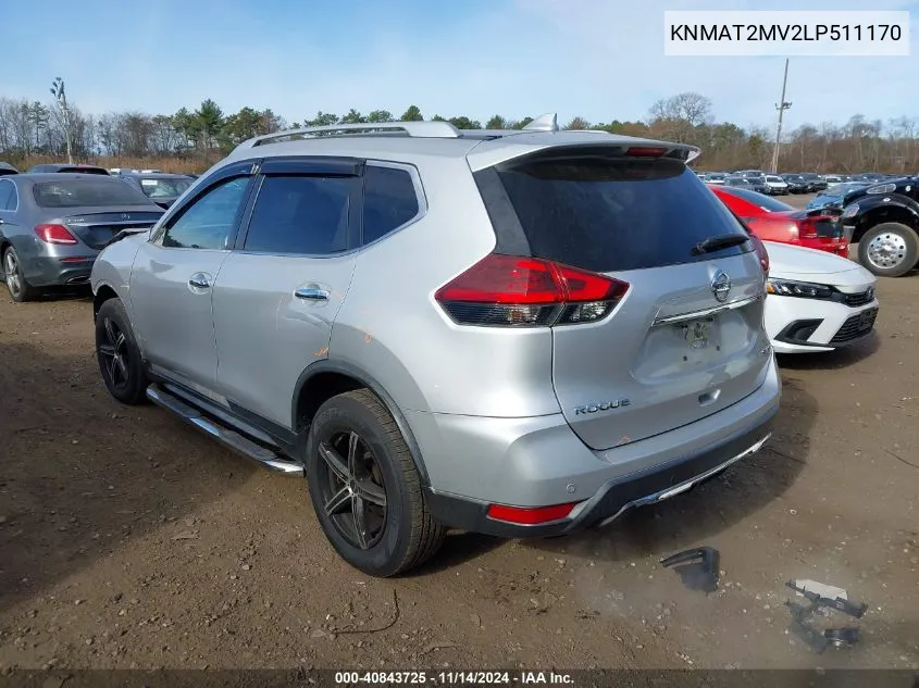 KNMAT2MV2LP511170 2020 Nissan Rogue Sv Intelligent Awd