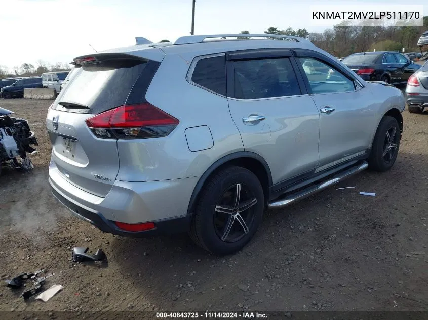 KNMAT2MV2LP511170 2020 Nissan Rogue Sv Intelligent Awd