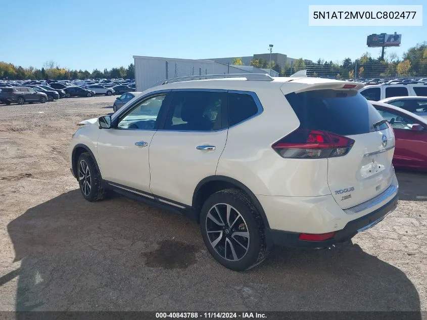 5N1AT2MV0LC802477 2020 Nissan Rogue Sl Intelligent Awd