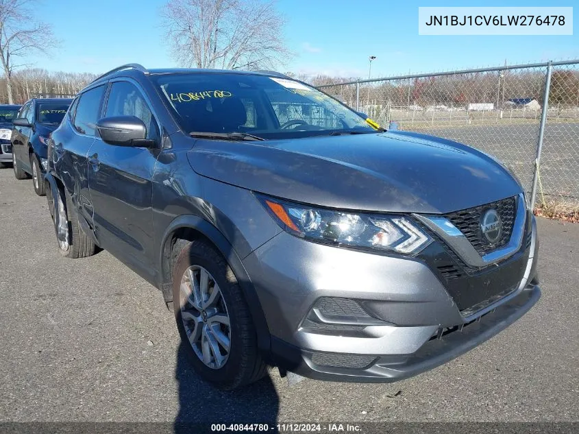 2020 Nissan Rogue Sport Sv Fwd Xtronic Cvt VIN: JN1BJ1CV6LW276478 Lot: 40844780