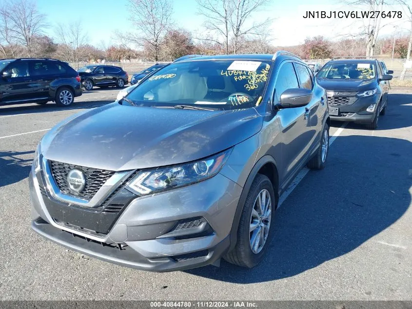 2020 Nissan Rogue Sport Sv Fwd Xtronic Cvt VIN: JN1BJ1CV6LW276478 Lot: 40844780