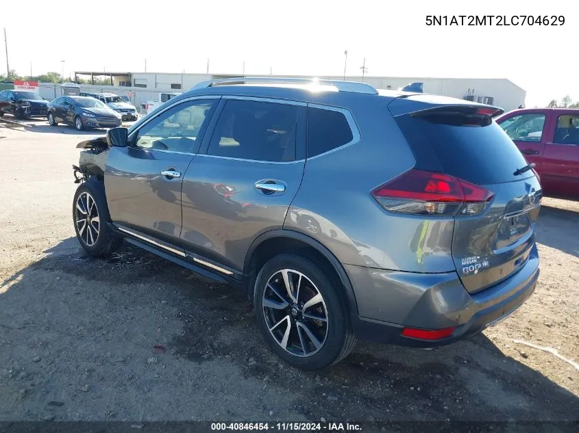 2020 Nissan Rogue Sl Fwd VIN: 5N1AT2MT2LC704629 Lot: 40846454