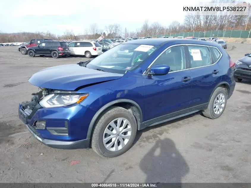 KNMAT2MV8LP538227 2020 Nissan Rogue S Intelligent Awd