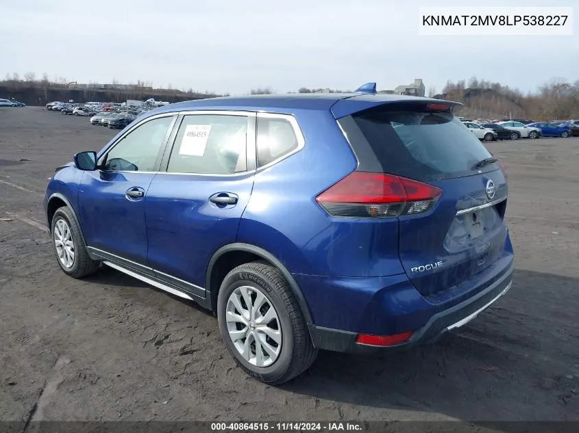 KNMAT2MV8LP538227 2020 Nissan Rogue S Intelligent Awd