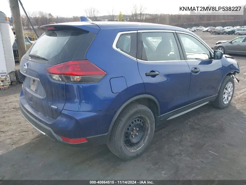 KNMAT2MV8LP538227 2020 Nissan Rogue S Intelligent Awd