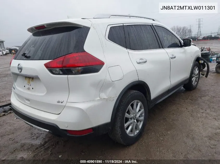 2020 Nissan Rogue Sv Fwd VIN: JN8AT2MTXLW011301 Lot: 40901590