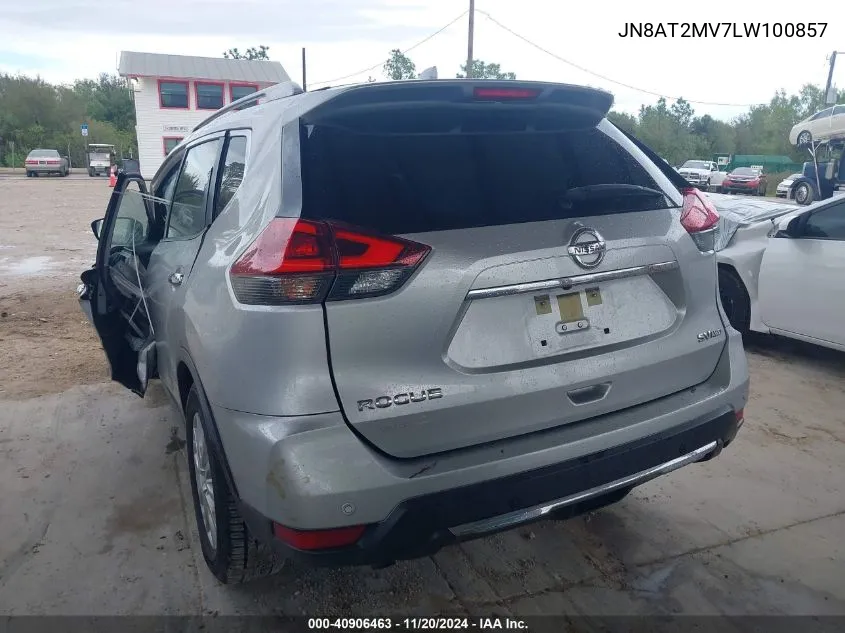 2020 Nissan Rogue Sv Intelligent Awd VIN: JN8AT2MV7LW100857 Lot: 40906463