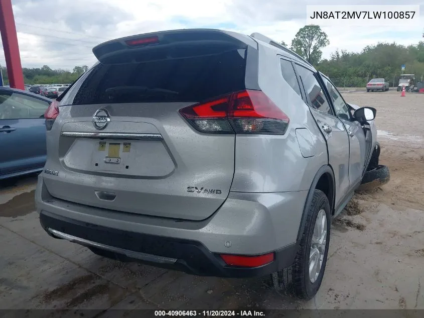 2020 Nissan Rogue Sv Intelligent Awd VIN: JN8AT2MV7LW100857 Lot: 40906463