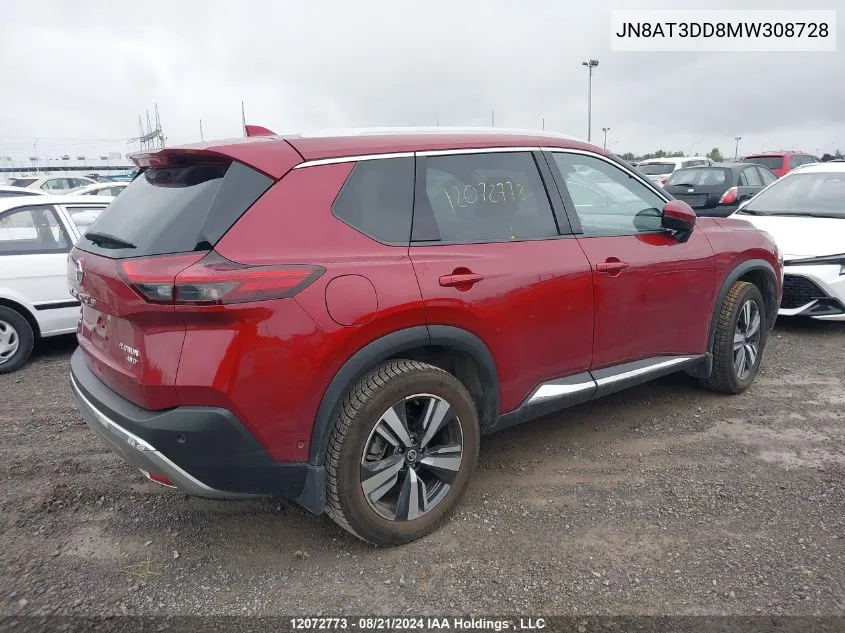 JN8AT3DD8MW308728 2021 Nissan Rogue