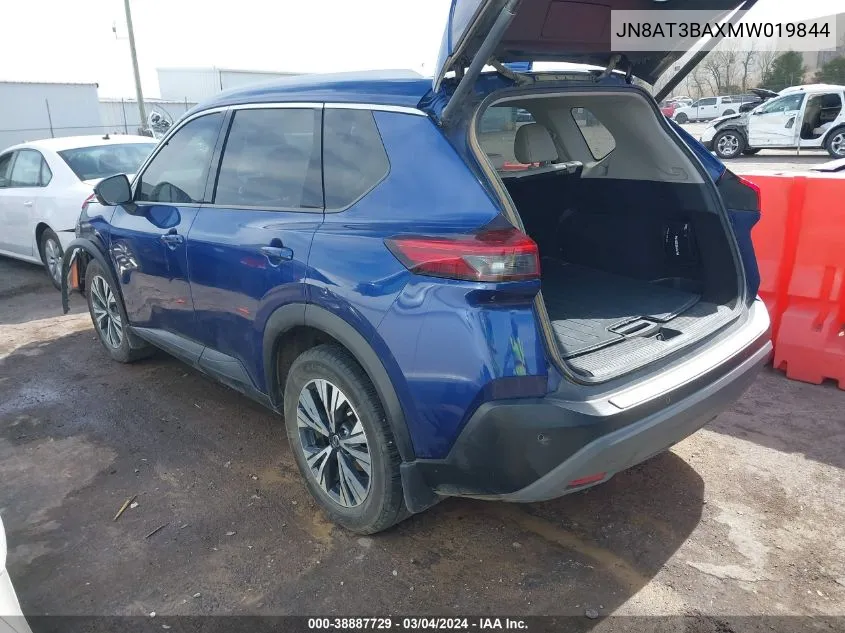 2021 Nissan Rogue Sv Fwd VIN: JN8AT3BAXMW019844 Lot: 38887729