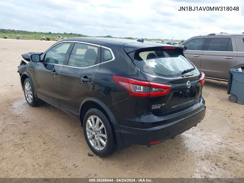 2021 Nissan Rogue Sport S Fwd Xtronic Cvt VIN: JN1BJ1AV0MW318048 Lot: 39268044