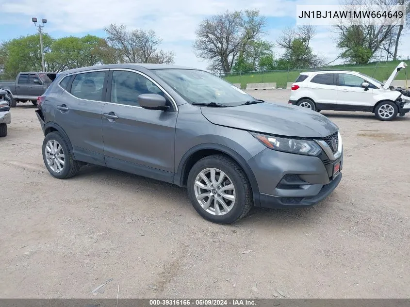 2021 Nissan Rogue Sport S Awd Xtronic Cvt VIN: JN1BJ1AW1MW664649 Lot: 39316166