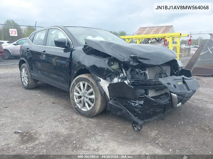 JN1BJ1AV8MW564068 2021 Nissan Rogue Sport S Fwd Xtronic Cvt