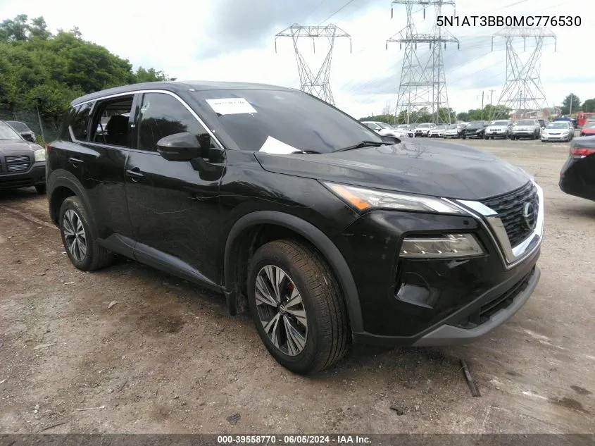 5N1AT3BB0MC776530 2021 Nissan Rogue Sv Intelligent Awd