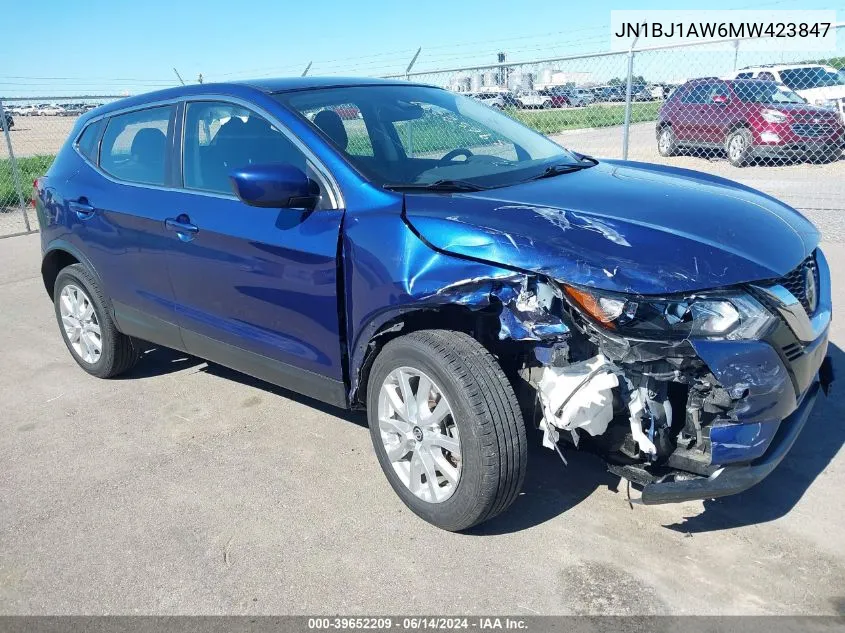 2021 Nissan Rogue Sport S Awd Xtronic Cvt VIN: JN1BJ1AW6MW423847 Lot: 39652209