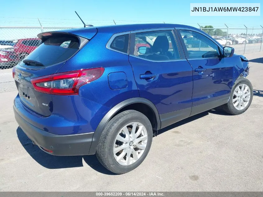 2021 Nissan Rogue Sport S Awd Xtronic Cvt VIN: JN1BJ1AW6MW423847 Lot: 39652209