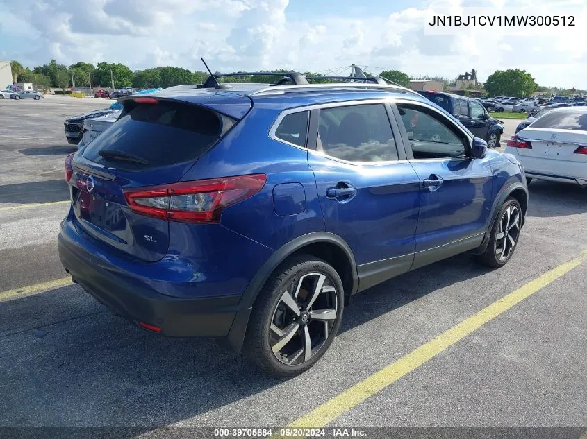 2021 Nissan Rogue Sport Sl Fwd Xtronic Cvt VIN: JN1BJ1CV1MW300512 Lot: 39705684