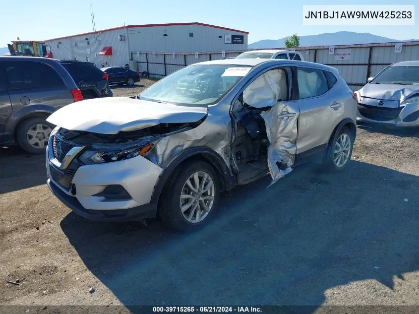 2021 Nissan Rogue Sport S Awd Xtronic Cvt VIN: JN1BJ1AW9MW425253 Lot: 39715265