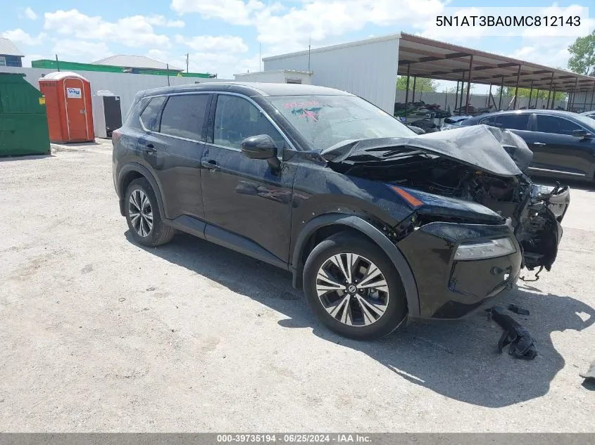 2021 Nissan Rogue Sv Fwd VIN: 5N1AT3BA0MC812143 Lot: 39735194