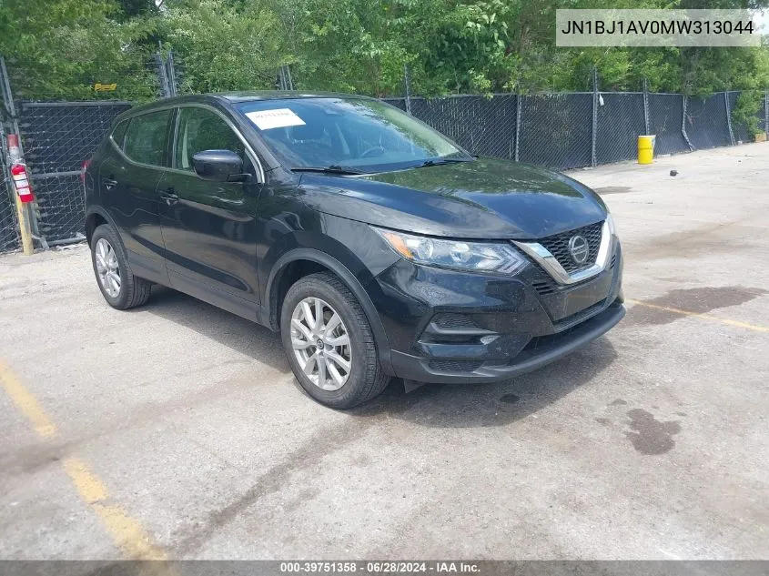 2021 Nissan Rogue Sport S Fwd Xtronic Cvt VIN: JN1BJ1AV0MW313044 Lot: 39751358