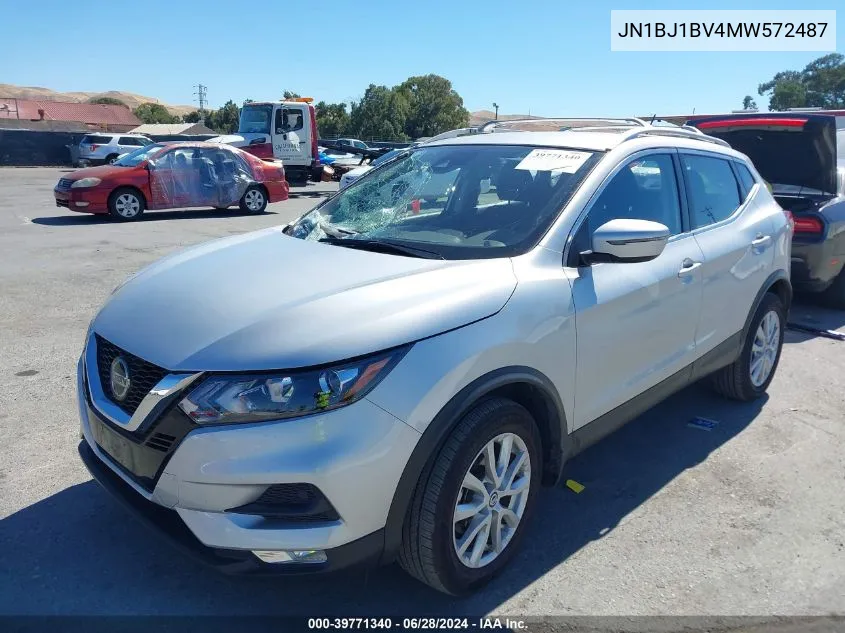 2021 Nissan Rogue Sport Sv Fwd Xtronic Cvt VIN: JN1BJ1BV4MW572487 Lot: 39771340