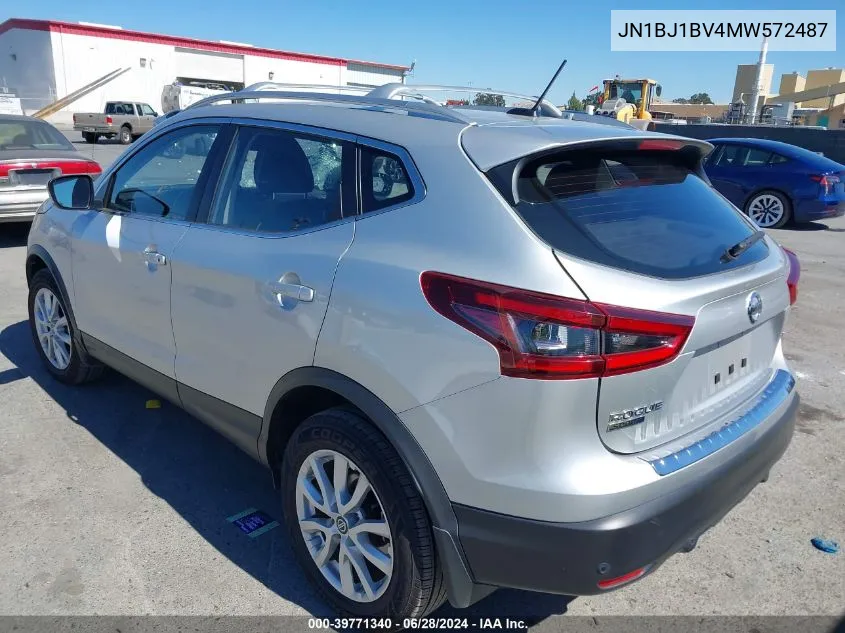 2021 Nissan Rogue Sport Sv Fwd Xtronic Cvt VIN: JN1BJ1BV4MW572487 Lot: 39771340