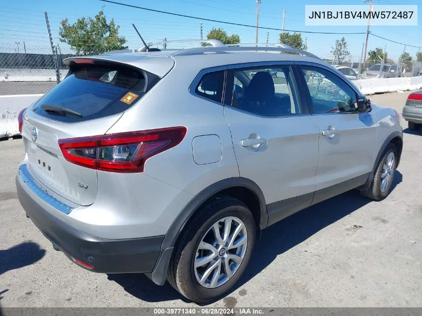 2021 Nissan Rogue Sport Sv Fwd Xtronic Cvt VIN: JN1BJ1BV4MW572487 Lot: 39771340