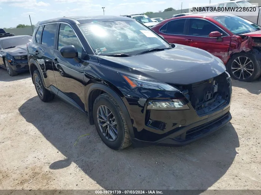 2021 Nissan Rogue S Intelligent Awd VIN: JN8AT3AB0MW228620 Lot: 39791739