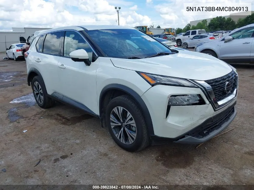 2021 Nissan Rogue Sv Intelligent Awd VIN: 5N1AT3BB4MC804913 Lot: 39823842