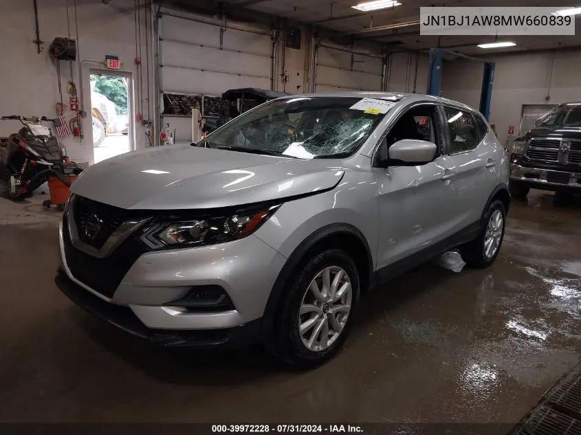 2021 Nissan Rogue Sport S Awd Xtronic Cvt VIN: JN1BJ1AW8MW660839 Lot: 39972228