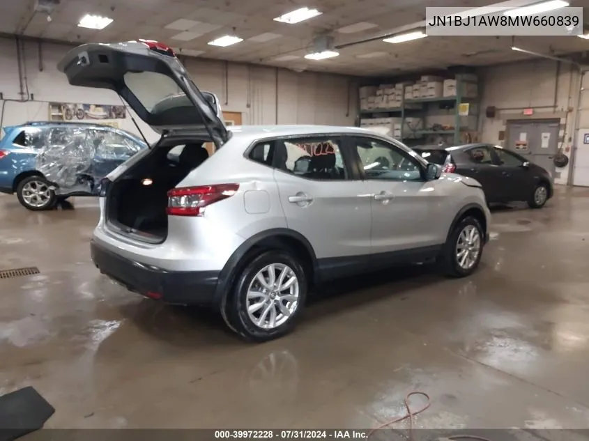 2021 Nissan Rogue Sport S Awd Xtronic Cvt VIN: JN1BJ1AW8MW660839 Lot: 39972228