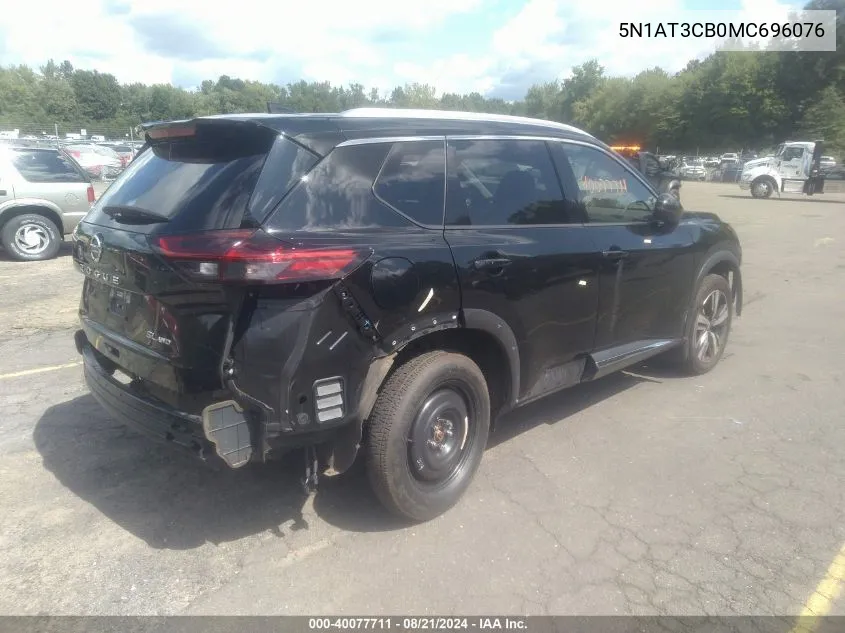 2021 Nissan Rogue Sl Intelligent Awd VIN: 5N1AT3CB0MC696076 Lot: 40077711