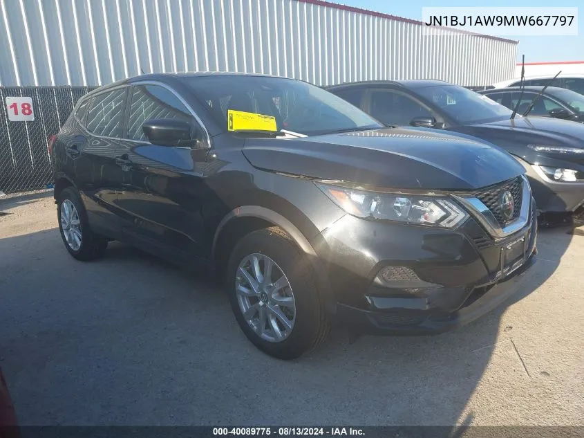 2021 Nissan Rogue Sport S Awd Xtronic Cvt VIN: JN1BJ1AW9MW667797 Lot: 40089775