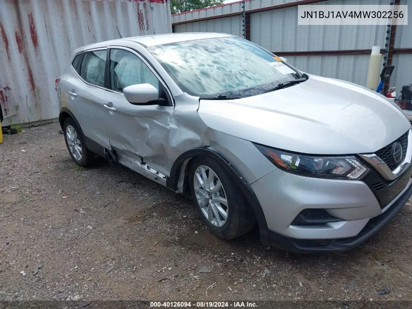 2021 Nissan Rogue Sport S Fwd Xtronic Cvt VIN: JN1BJ1AV4MW302256 Lot: 40126094