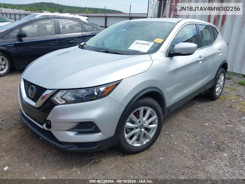 2021 Nissan Rogue Sport S Fwd Xtronic Cvt VIN: JN1BJ1AV4MW302256 Lot: 40126094