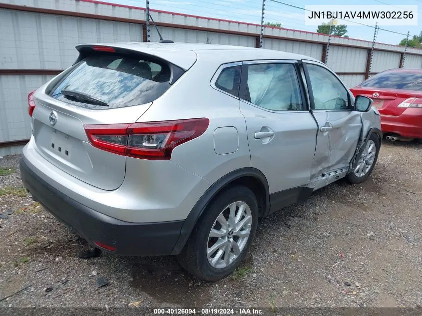 2021 Nissan Rogue Sport S Fwd Xtronic Cvt VIN: JN1BJ1AV4MW302256 Lot: 40126094